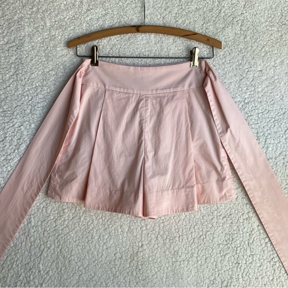 J Crew Women's blush pink high waisted shorts with pleat and bow detail, Sz 00 - Picture 6 of 16